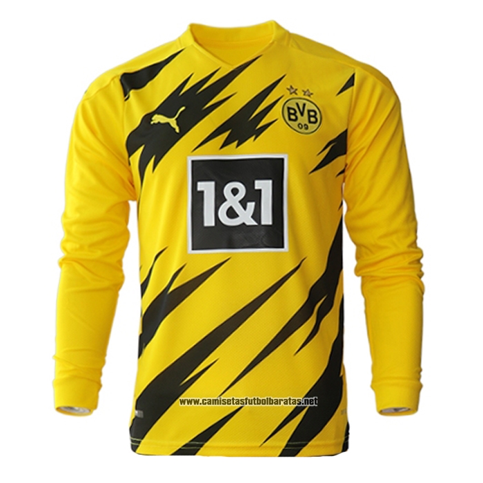 Primera Borussia Dortmund Camiseta 2020-2021 Manga Larga